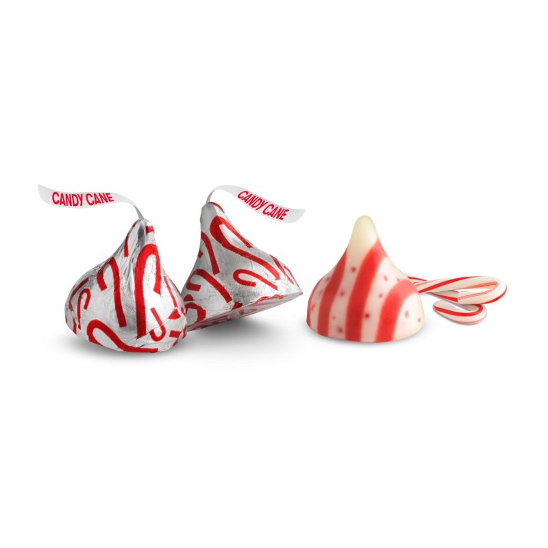 HERSHEY'S KISSES CANDY CANE CHRISTMAS CANDY, 9 OZ BAG