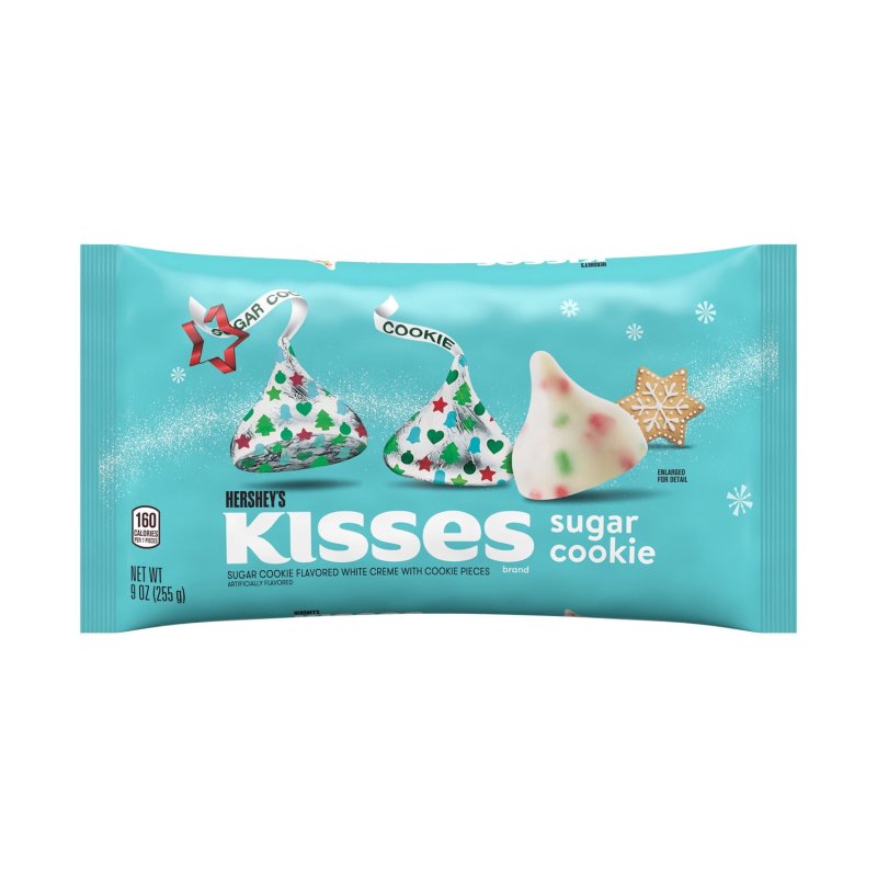 HERSHEY'S KISSES SUGAR COOKIE CHRISTMAS CANDY 9 OZ BAG