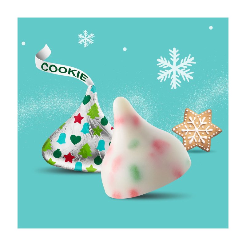 HERSHEY'S KISSES SUGAR COOKIE CHRISTMAS CANDY 9 OZ BAG