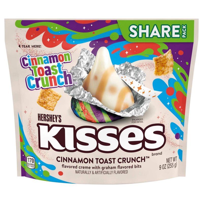 HERSHEY'S KISSES CINNAMON TOAST CRUNCH SHARE SIZE 9 OZ - PACKAGING MAY VARY
