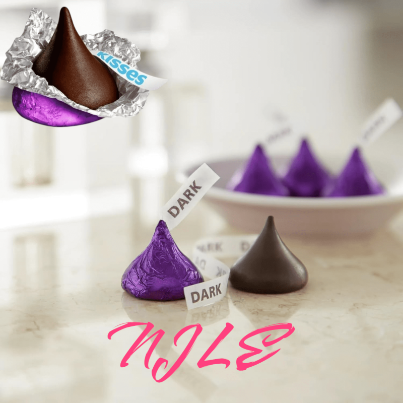 HERSHEY'S KISSES SPECIAL DARK CHOCOLATE CANDY - INDIVIDUALLY WRAPPED - BULK PACK - 4LB