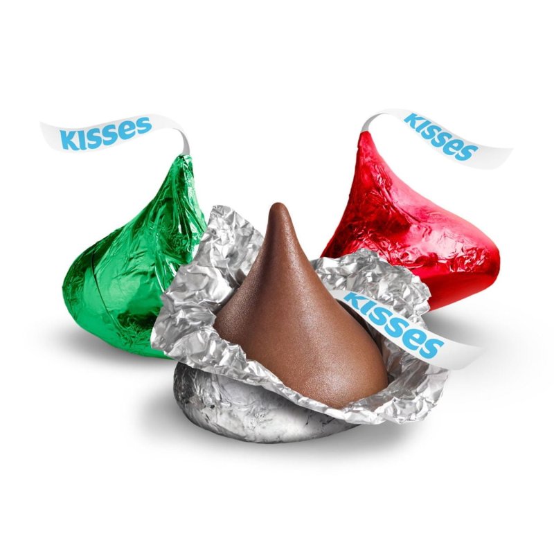 HERSHEY'S KISSES MILK CHOCOLATE CHRISTMAS CANDY, BULK BAG - 39.52 OZ