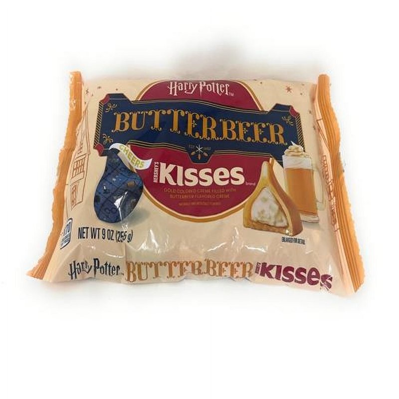 HERSHEY'S HARRY POTTER BUTTERBEER FLAVORED HERSHEY'S KISSES EASTER CANDY 9OZ - PACK OF 2