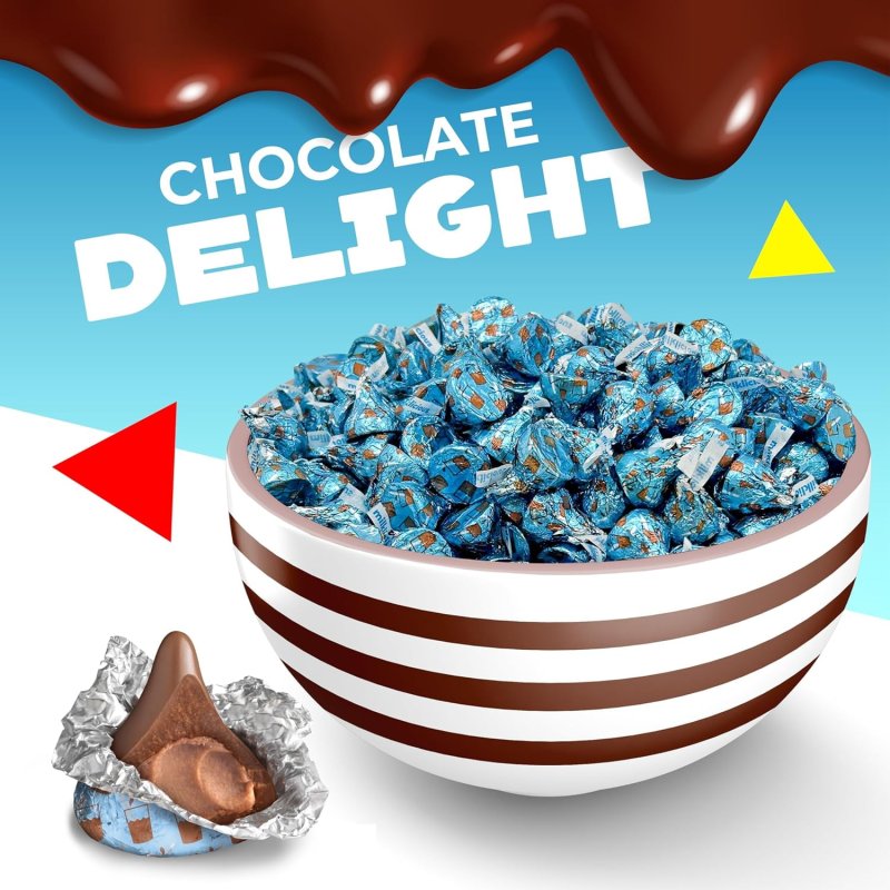 HERSHEY'S KISSES MILK CHOCOLATE 2LB BAG - APPROX. 200 PIECES