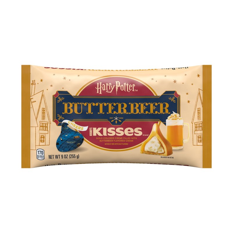 HERSHEY'S KISSES BUTTERBEER EASTER CANDY BAG - 9 OZ