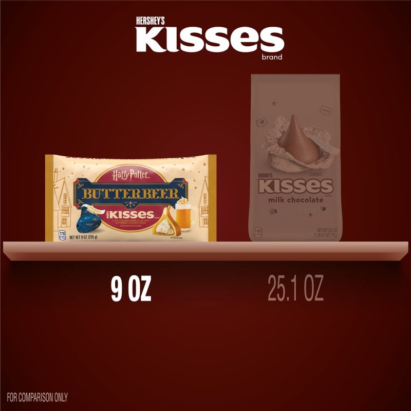 HERSHEY'S KISSES BUTTERBEER EASTER CANDY BAG - 9 OZ