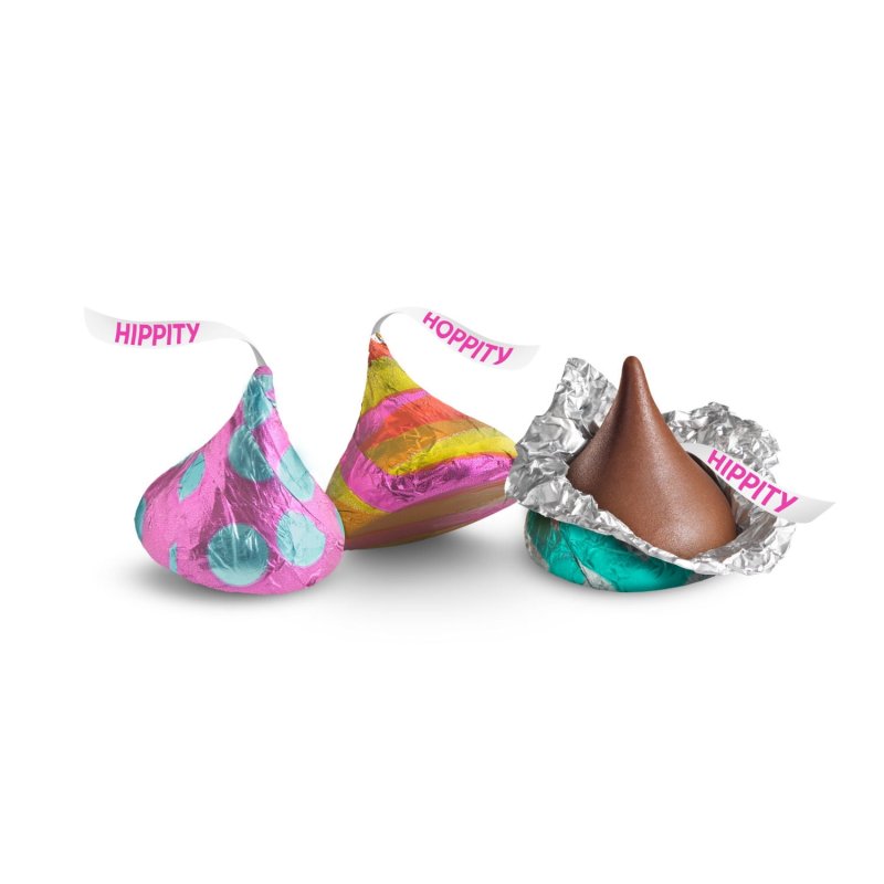 HERSHEY'S KISSES MILK CHOCOLATE EGG HUNT EASTER CANDY, 10.1 OZ BAG