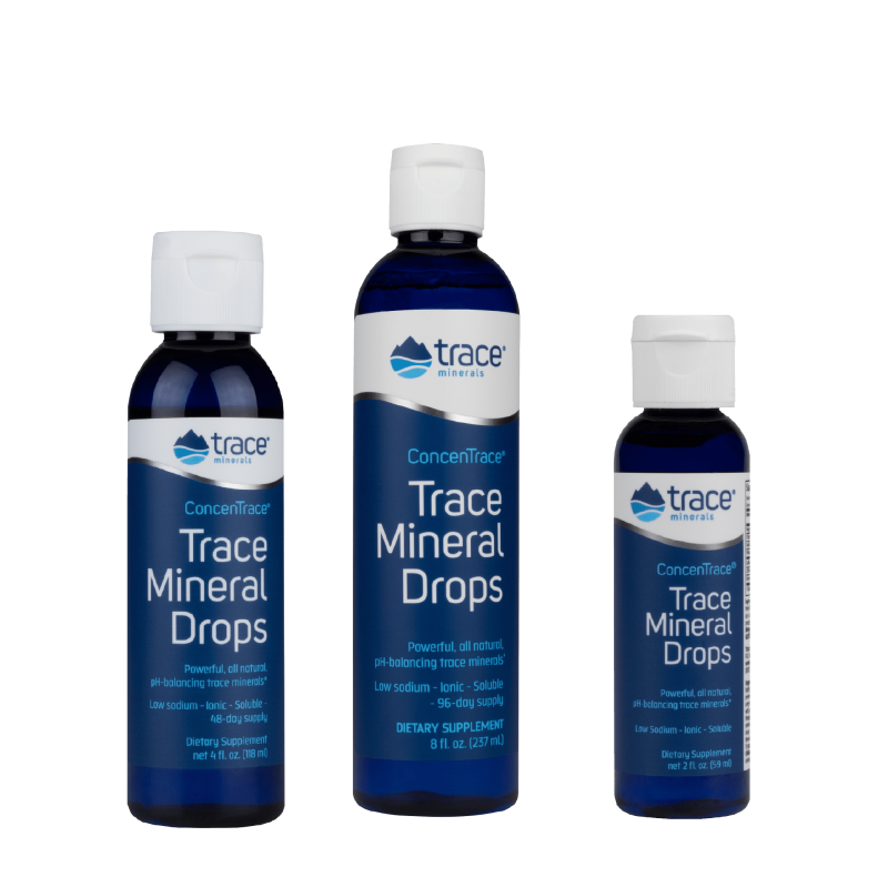 TRACE MINERALS CONCENTRACE PH BALANCING TRACE MINERAL DROPS, DAILY MAGNESIUM & POTASSIUM SUPPLEMENT | GLUTEN-FREE