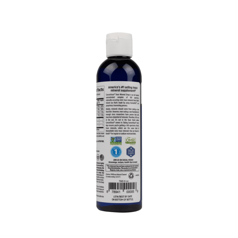 TRACE MINERALS CONCENTRACE PH BALANCING TRACE MINERAL DROPS, DAILY MAGNESIUM & POTASSIUM SUPPLEMENT | GLUTEN-FREE