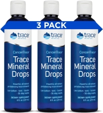 TRACE MINERALS CONCENTRACE DROPS: FULL SPECTRUM IONIC MINERALS FOR ENERGY & HYDRATION | 288-DAY SUPPLY, 8 FL OZ (3-PACK)