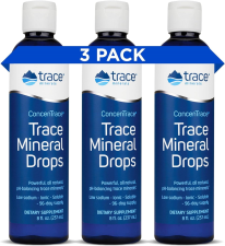 TRACE MINERALS CONCENTRACE DROPS: FULL SPECTRUM IONIC MINERALS FOR ENERGY & HYDRATION | 288-DAY SUPPLY, 8 FL OZ (3-PACK)