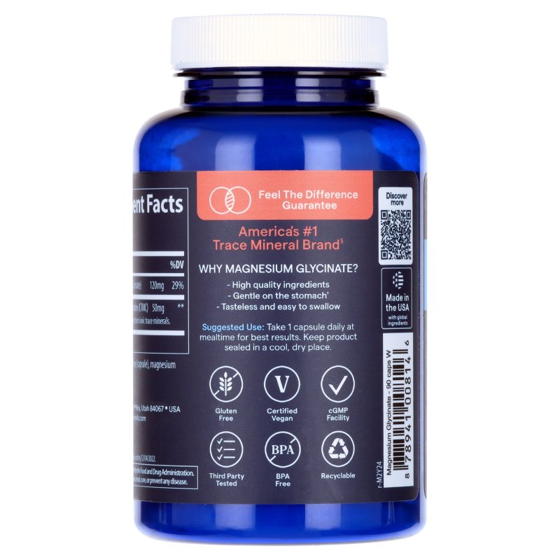TRACE MINERALS MAGNESIUM GLYCINATE CAPSULES - 90 COUNT