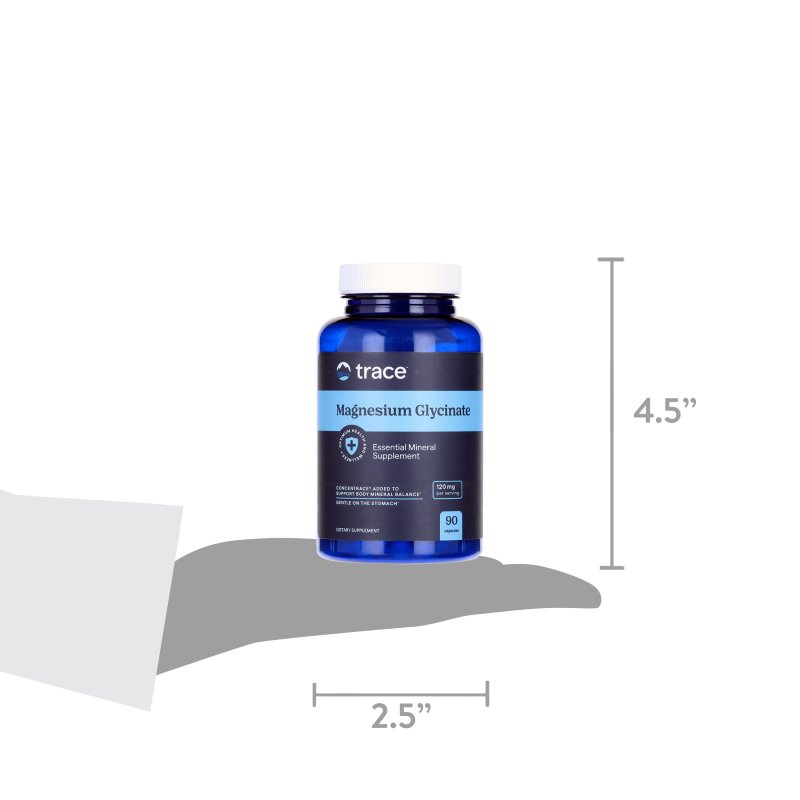 TRACE MINERALS MAGNESIUM GLYCINATE CAPSULES - 90 COUNT