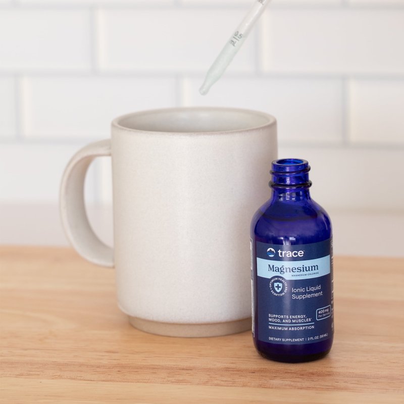 TRACE MINERALS LIQUID IONIC MAGNESIUM 400MG - SUPPORTS HEART HEALTH, BLOOD PRESSURE, MOOD, SLEEP, ENERGY - 2OZ