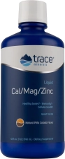 TRACE MINERALS LIQUID CAL/MAG/ZINC SUPPLEMENT | SUPPORTS TISSUE, MUSCLE, BONE DENSITY | PIñA COLADA FLAVOR | 64 SERVINGS, 32 FL OZ
