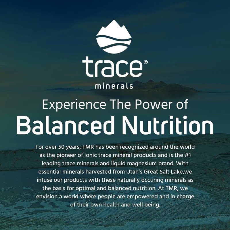 TRACE MINERALS CONCENTRACE DROPS | FULL SPECTRUM IONIC MINERALS | LIQUID MAGNESIUM, POTASSIUM, CHLORIDE | ENERGY ELECTROLYTES | 288-DAY SUPPLY | 8 FL OZ (3-PACK)