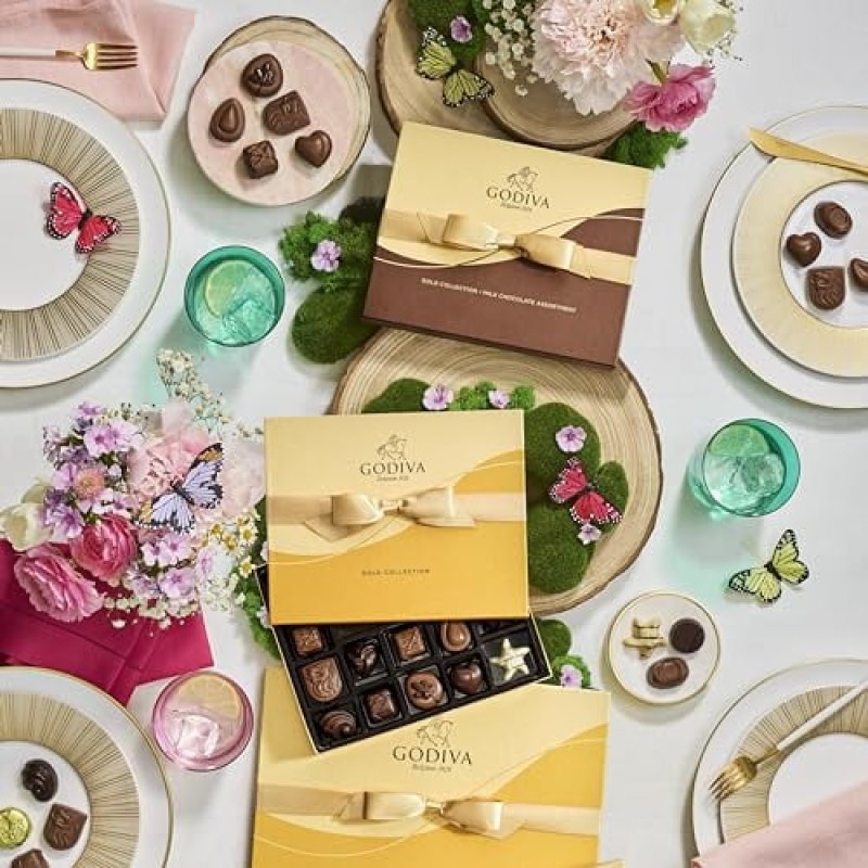 GODIVA 18-PIECE GOLD BALLOTIN CHOCOLATE BOX
