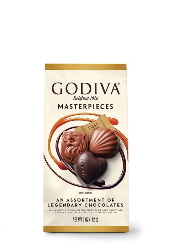GODIVA ASSORTED CHOCOLATE MASTERPIECE IWC BAG, 0.30 OZ - INDULGE IN LUXURY!