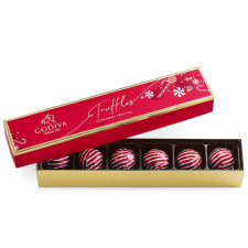 GODIVA LIMITED EDITION GODIVA CANDY CANE TRUFFLE FLIGHT - 6 PIECE PACK