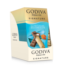 GODIVA SALTED CARAMEL MILK CHOCOLATE MINI BARS, 8-PACK, 3.1 OZ
