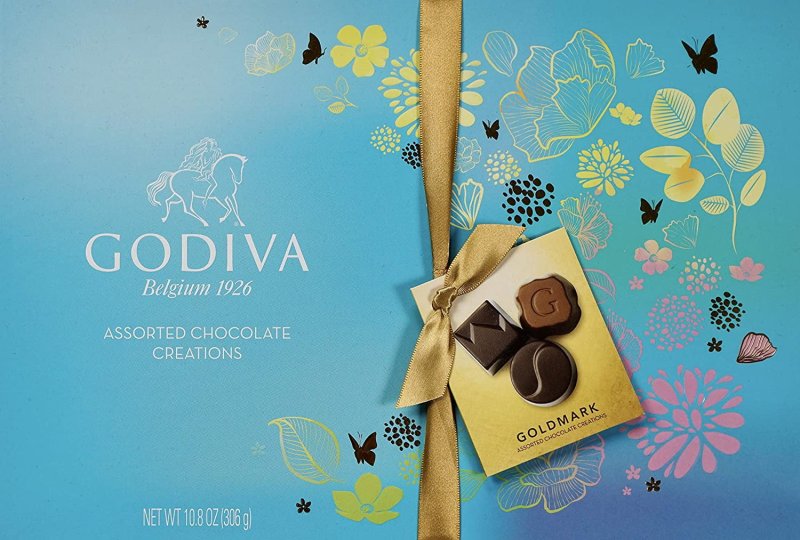 GODIVA GOLDMARK ASSORTED CHOCOLATE CREATIONS 10.8OZ GIFT BOX