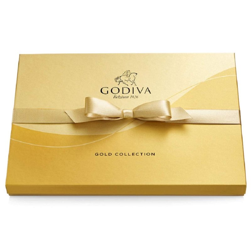GODIVA CHOCOLATIER CHOCOLATE GOLD ASSORTED GIFT BOX, 36 PIECES