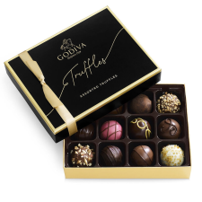 GODIVA 12-PIECE SIGNATURE CHOCOLATE TRUFFLES GIFT BOX