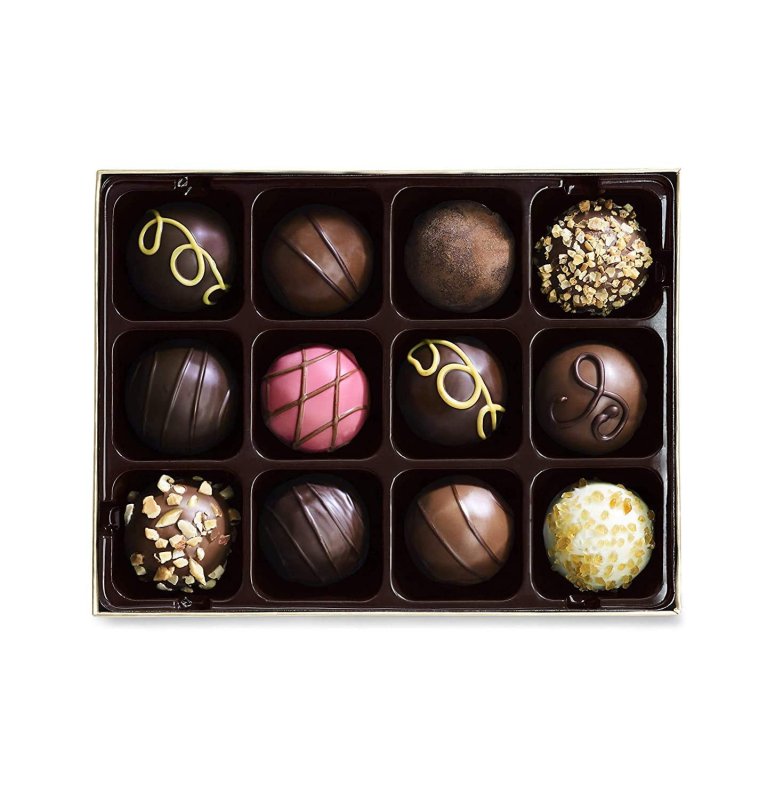 GODIVA 12-PIECE SIGNATURE CHOCOLATE TRUFFLES GIFT BOX