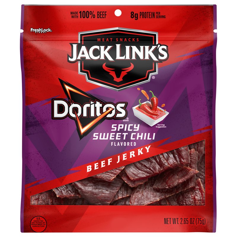 JACK LINK’S DORITOS SPICY SWEET CHILI BEEF JERKY, 2.65 OZ