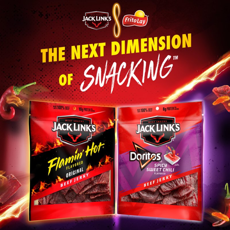 JACK LINK’S DORITOS SPICY SWEET CHILI BEEF JERKY, 2.65 OZ