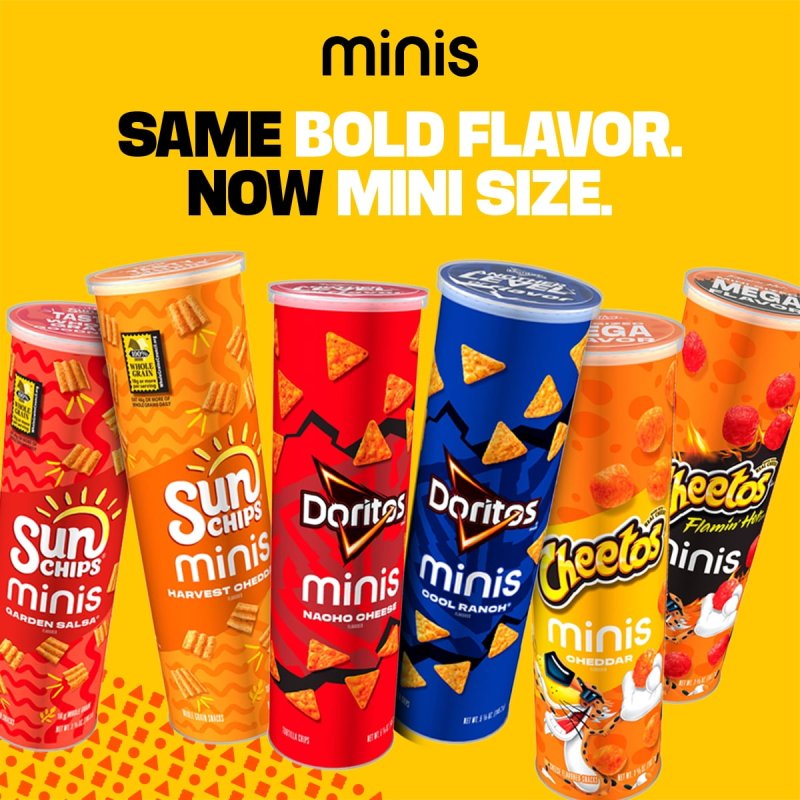 SUNCHIPS MINIS GARDEN SALSA CANISTER, 3.75 OZ - DELICIOUS SNACK