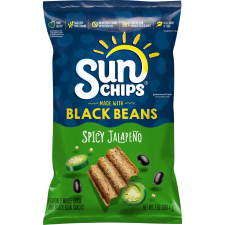 SUNCHIPS BLACK BEAN SPICY JALAPENO WHOLE GRAIN SNACKS - 7 OZ