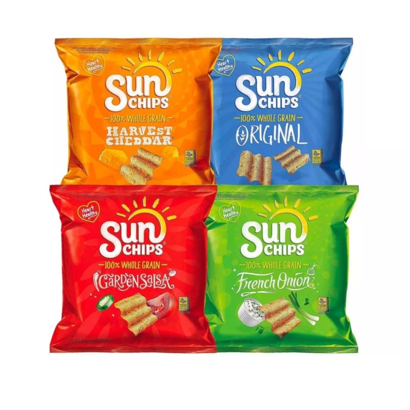 SUNCHIPS VARIETY MIX ASSORTED FLAVORS 1.5 OZ BAGS (30/BOX)