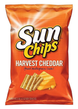 SUNCHIPS HARVEST CHEDDAR MULTIGRAIN SUN CHIPS SNACKS