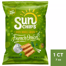 SUNCHIPS FRENCH ONION WHOLE GRAIN CHIPS - 7OZ | FLAVORFUL SNACK