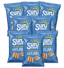 SUNCHIPS ORIGINAL MULTIGRAIN SNACK 1.5 OZ, PACK OF 8 - HEALTHY SNACK OPTION