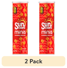SUNCHIPS MINIS GARDEN SALSA FLAVORED CANISTER, 3.75 OZ (2 PACK)
