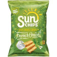 SUNCHIPS FRENCH ONION WHOLE GRAIN SNACKS, 1 PACK - DELICIOUS FLAVOR!