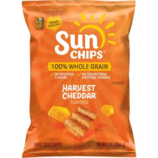 SUNCHIPS HARVEST CHEDDAR WHOLE GRAIN SNACK