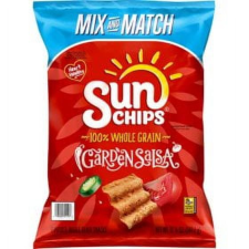 SUNCHIPS GARDEN SALSA WHOLE GRAIN SNACKS, 12.25 OZ, PACK OF 2 - DELICIOUS AND NUTRITIOUS!