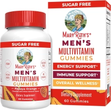 MARYRUTH'S VEGAN MULTIVITAMIN GUMMIES WITH VITAMIN D & E FOR IMMUNE SUPPORT - 60 COUNT