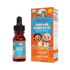 MARYRUTH'S ORGANIC COCOMELON TODDLER VITAMIN D3+K2 LIQUID DROPS BY MARYRUTH - 0.5 FL OZ