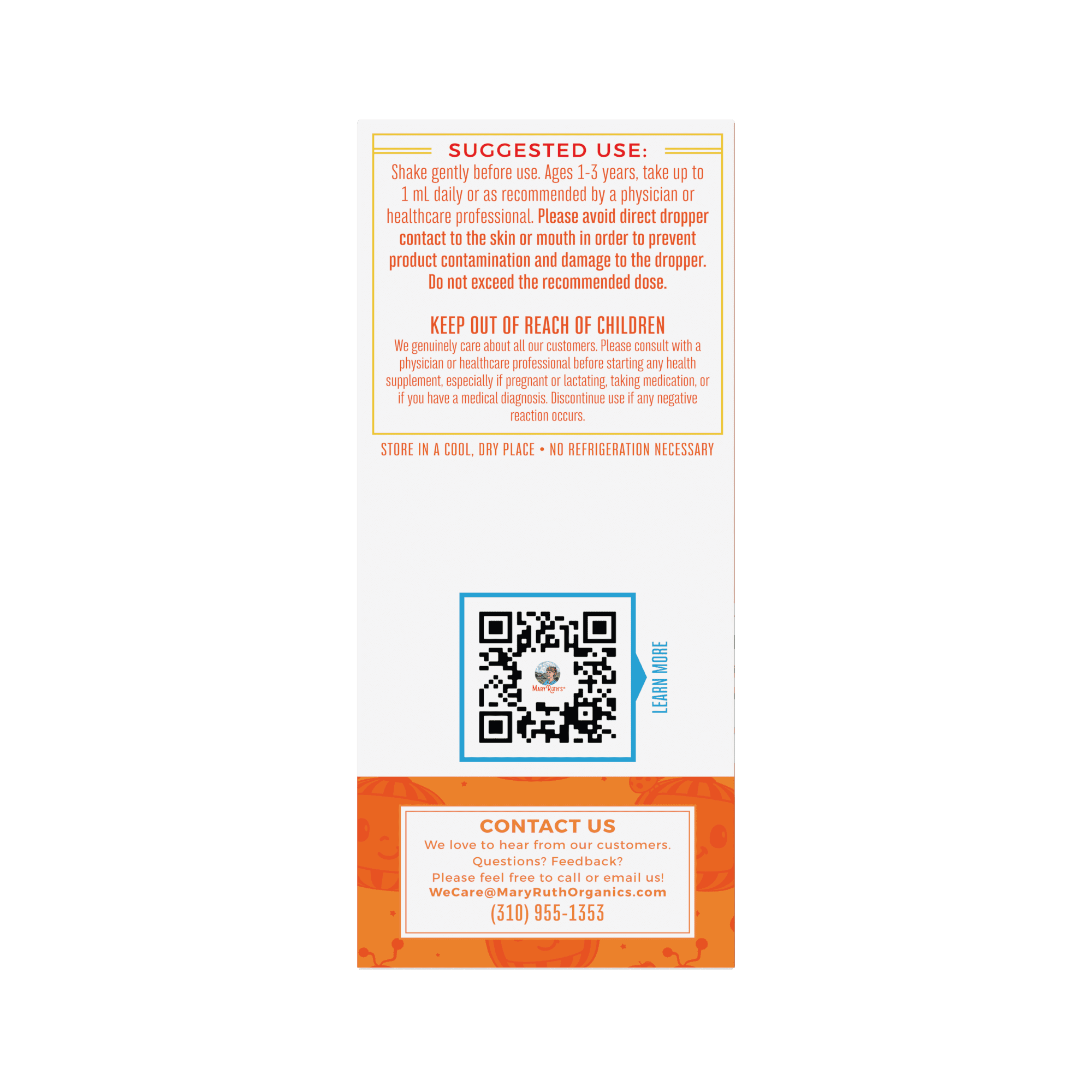 MARYRUTH'S ORGANIC COCOMELON TODDLER VITAMIN D3+K2 LIQUID DROPS BY MARYRUTH - 0.5 FL OZ