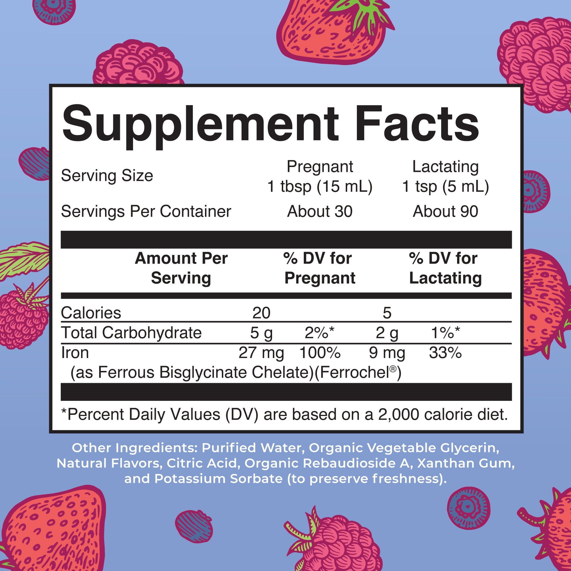 MARYRUTH'S BERRY PRENATAL POSTNATAL IRON LIQUID SUPPLEMENT - 15.22 OZ