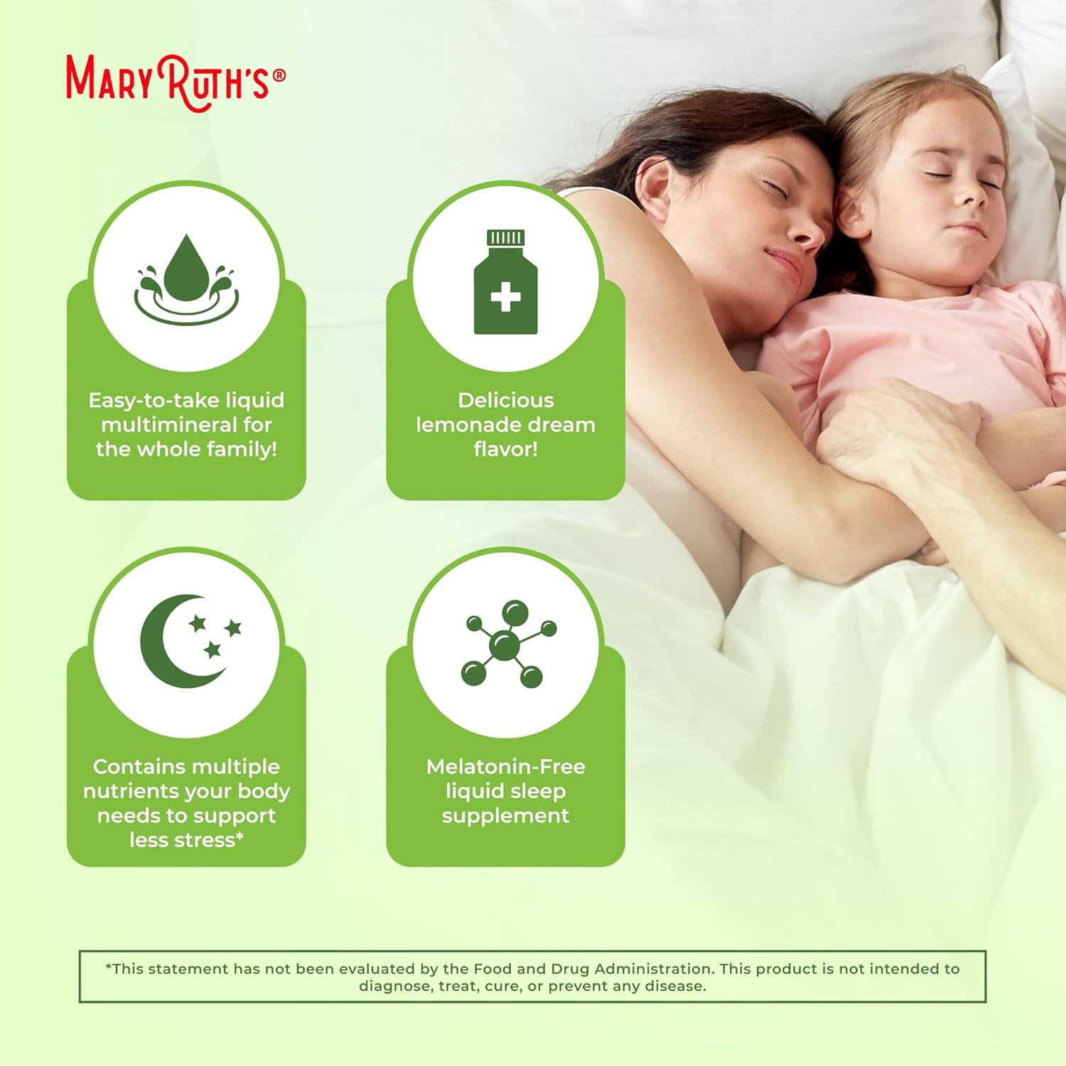 MARYRUTH'S NIGHTTIME MULTIMINERAL SUPPLEMENT WITH MAGNESIUM FOR MUSCLE RELAXATION - 32OZ