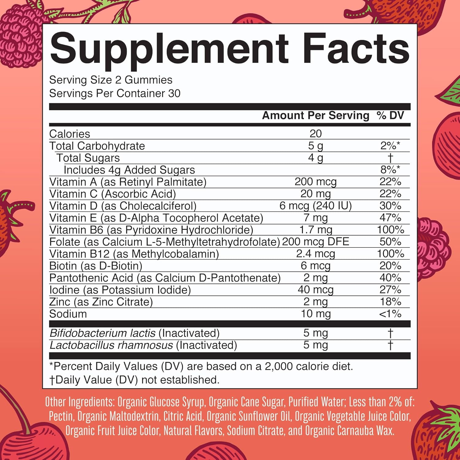 MARYRUTH'S KIDS MULTIVITAMIN GUMMIES - 60 COUNT WITH VITAMINS & POSTBIOTICS