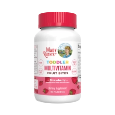 MARYRUTH'S ORGANICS TODDLER MULTIVITAMIN FRUIT BITES (3 PACK) - VEGAN STRAWBERRY GUMMIES, 30 COUNT