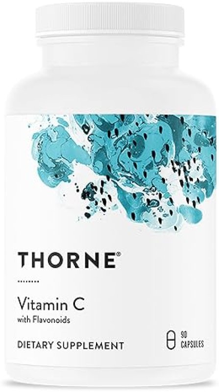 THORNE VITAMIN C CAPSULES - IMMUNE SUPPORT, ENERGY PRODUCTION, COLLAGEN, GLUTEN-FREE - 90 CT