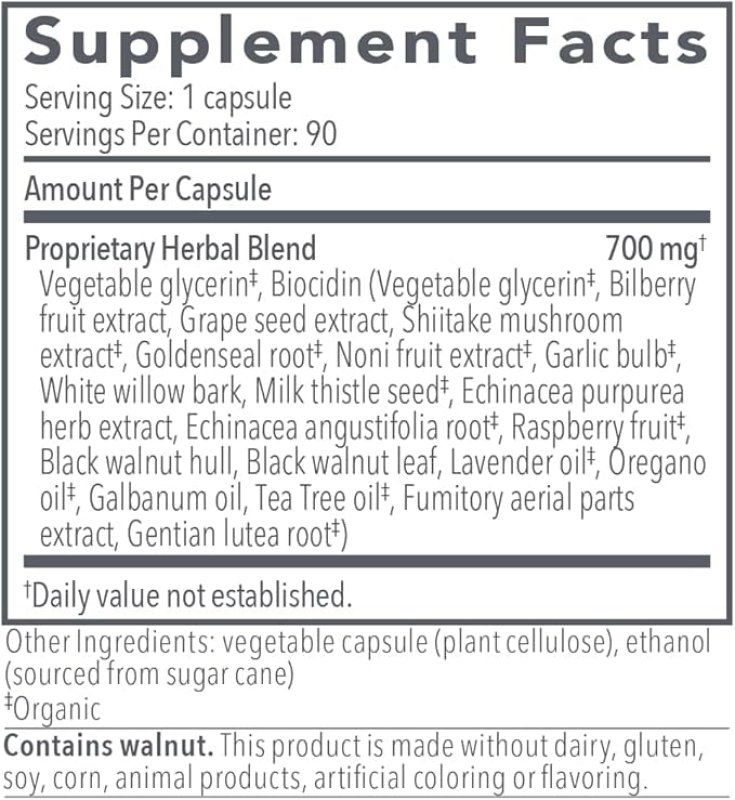 BIOCIDIN 90 CAPSULES - NATURAL IMMUNE SUPPORT SUPPLEMENT