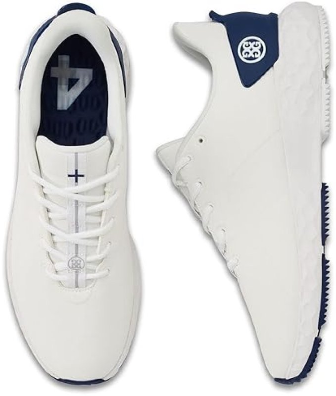 G/FORE MEN'S MG4+ GOLF SHOES SNOW/BLUEPRINT - CHOOSE YOUR SIZE